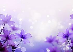 ai generado resumen púrpura flores primavera antecedentes foto