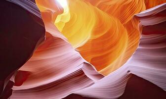 AI generated Antelope slot canyon. AI Generated photo