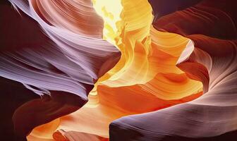 AI generated Antelope slot canyon. AI Generated photo