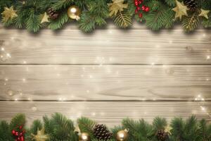 AI generated Christmas and New Year background. AI Generated photo