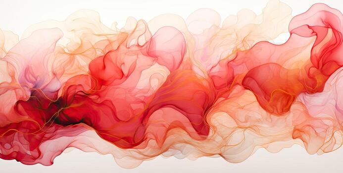 ai generado resumen antecedentes tinta fluido mármol efecto rojo color textura foto