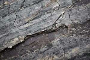 AI generated Rough granite stone texture with a polished edge. Texture, background, pattern photo