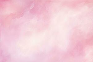 AI generated Abstract pink watercolor texture with wet brush strokes for wallpaper design, hand-painted texture. Texture, background, pattern photo