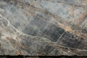AI generated Rough granite stone texture with a polished edge. Texture, background, pattern photo