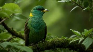 ai generado explorar el coevolutivo relaciones Entre específico árbol especies y el vistoso aves, destacando cómo cada tiene conformado el otros caracteristicas terminado tiempo. foto