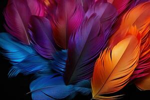 AI generated a visually stunning piece with an alcohol ink shimmering flowers pattern photo