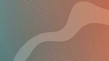 Modern colorful gradient background with wave lines vector