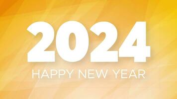 2024 Happy New Year on colorful background vector