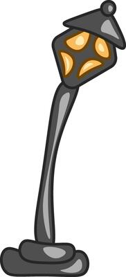 A street light vector or color illustration
