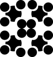 Pattern of plus sign vector or color illustration