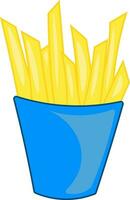 Fries vector or color illustration
