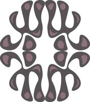 Different gray curves vector or color illustration