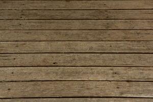 Old wood texture background, surface with old natural colored wood, top view. Grain table surface. photo