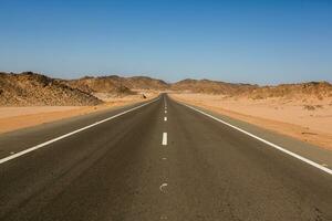 Landscape of sahara desert in Egypt. Conceptual for freedom, enjoying the journey. photo