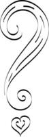 A question mark vector or color illustration