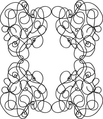 Doodle of lines vector or color illustration