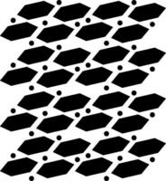 hexagon pattern and circles vector or color illustration