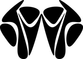 Abstract mask vector or color illustration