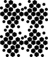 Hexagon pattern vector or color illustration