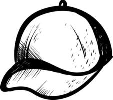 Sketch of a cap , vector or color illustration