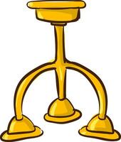 candelabro de oro, vector o color ilustración