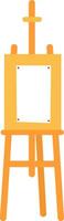 An easel set , vector or color illustration