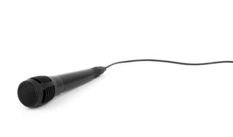 Musical microphone isolated photo