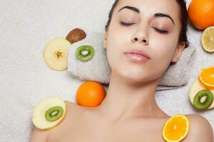 Natural homemade fruit facial masks photo