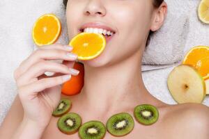 Natural homemade fruit facial masks photo