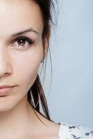 Young woman beauty portrait. Natural soft make up. photo
