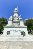 cristóbal Colón Monumento - Génova, Italia foto