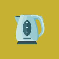 Electric tea pot, vector or color illustration.