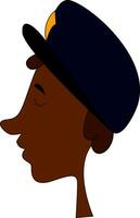 Policeman, vector or color illustration.