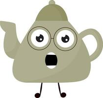 Tea Kettle, vector or color illustration.