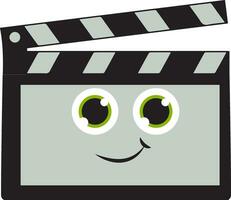 Movie clapper, vector or color illustration.