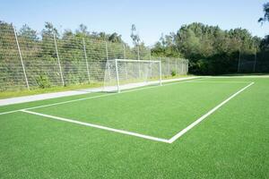 soccer field on grass photo