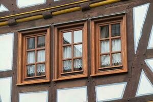 Details of a half-timbered house photo