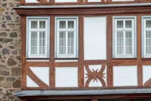 Details of a half-timbered house photo