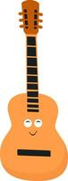 Guitar, vector or color illustration.