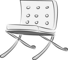 Image of chair, vector or color illustration.