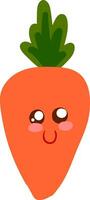 Image of cute carrot, vector or color illustration.