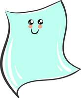 Image of cute blanket, vector or color illustration.