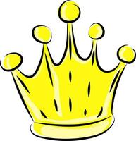 Image of crown, vector or color illustration.