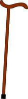 Image of cane - walking stick, vector or color illustration.