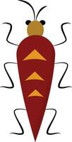 Image of bug, vector or color illustration.