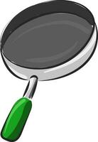 Image of brazier on top - fry pan, vector or color illustration.