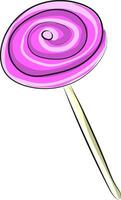 Image of chupa chups - lollipop, vector or color illustration.