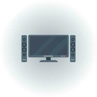 Image of computer, vector or color illustration.