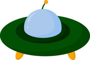 Clipart of an UFO vector or color illustration