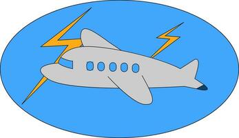 A small aircraft , vector or color illustration